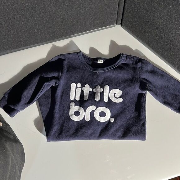 Bundle Sale 3 for $15 | "Little Bro" Onesie - Size 90 (18 Months) - Picture 3 of 11